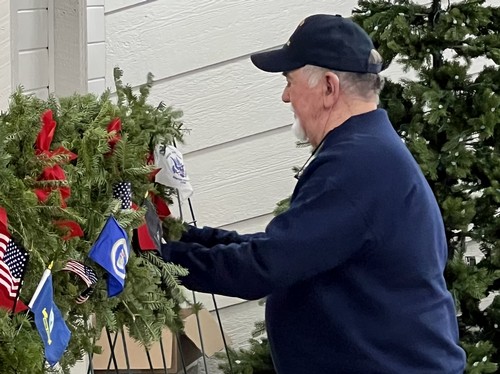 The Space Force wreath.